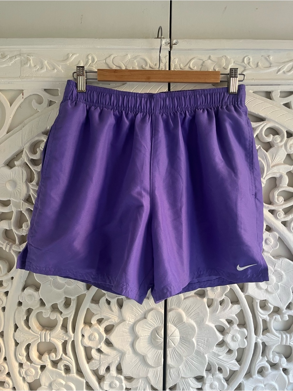 Nike Women’s Purple Running Shorts Built In Brief Liner Size M
